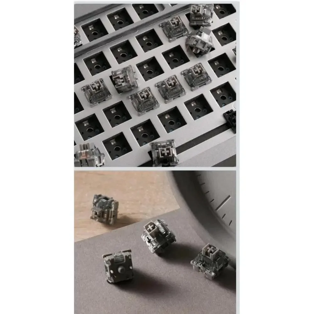 Akko V3 Silver Pro Linear Mechanical Keyboard Switches 45 Count Hand Lubed